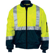 DNC Hi Vis 2 Tone Bomber Jacket With Csr R/Tape