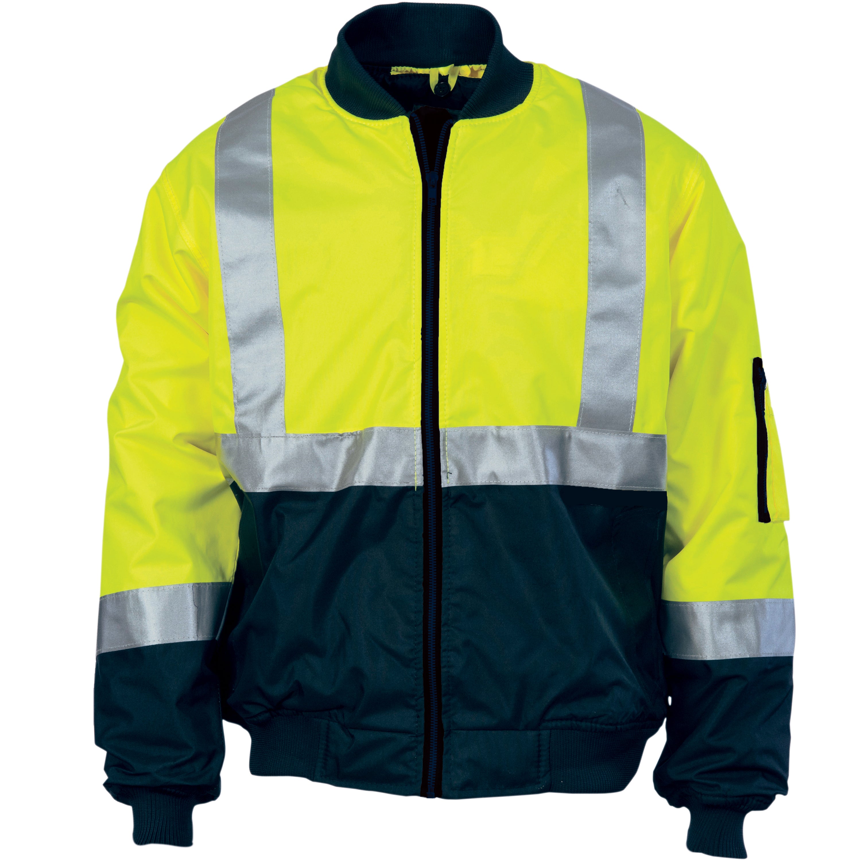 DNC Hi Vis 2 Tone Bomber Jacket With Csr R/Tape