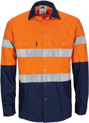 Hi Vis Cotton Cool-breeze With R/Tape- Gusset Sleeves