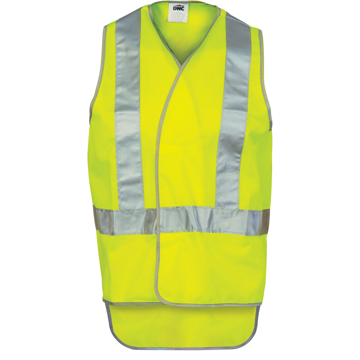 Day/night Cross Back Safety Vests With R/Tape 3802