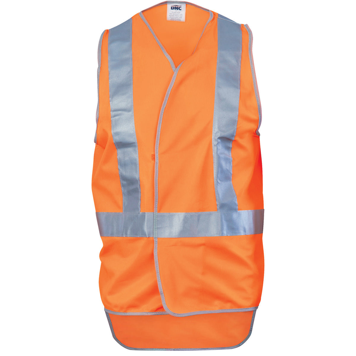 Day/night Cross Back Safety Vests With R/Tape 3802