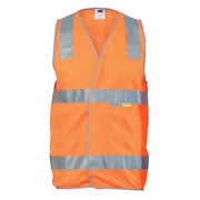 Day & Night Safety Vest With H Pattern & Cross Back R/Tape 3805