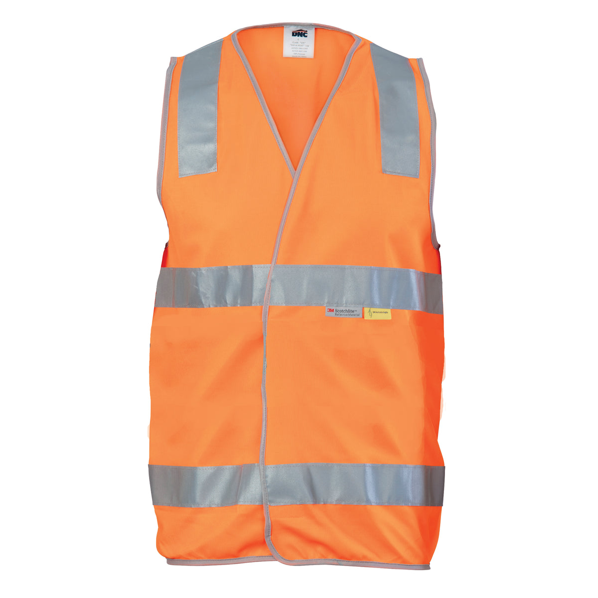 Day & Night Safety Vest With H Pattern & Cross Back R/Tape 3805