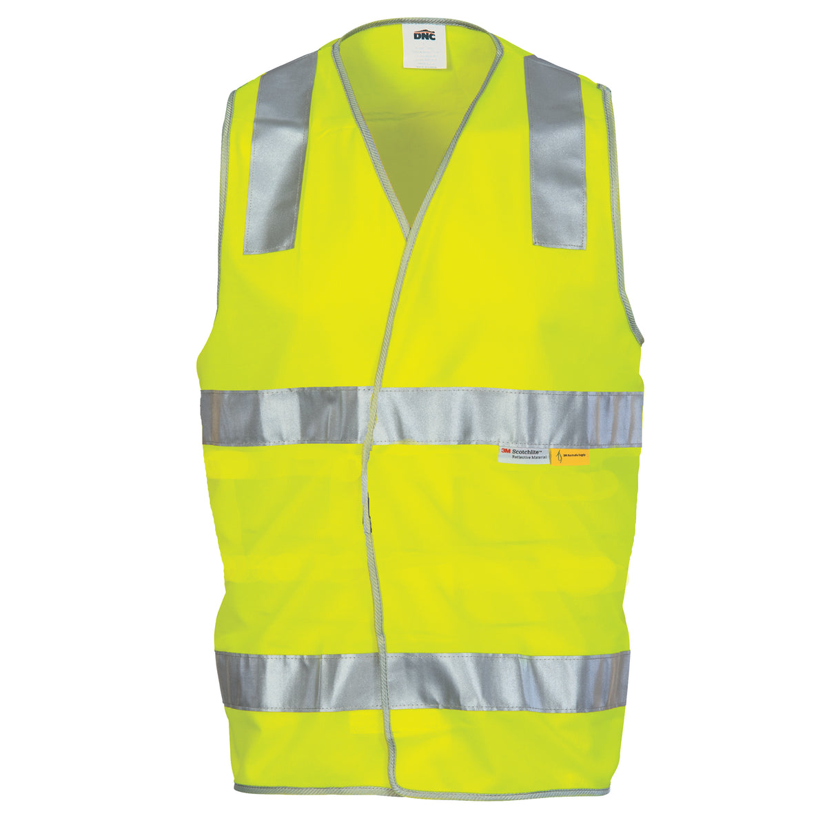 Day & Night Safety Vest With H Pattern & Cross Back R/Tape 3805