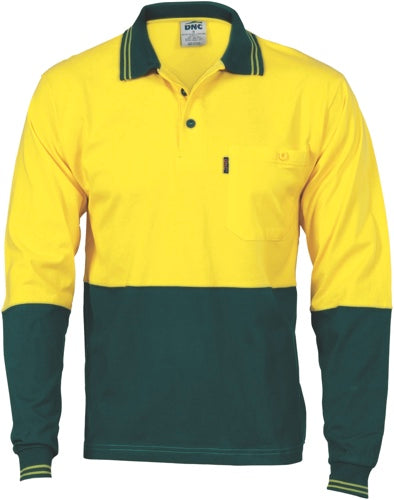 Hi Vis Cool-breeze Cotton Jersey Polo Shirt