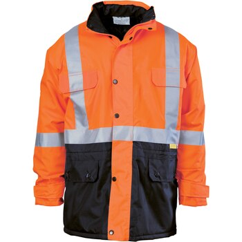 DNC Hi Vis Two Tone Light Weight Rain Jacket With Csr R/Tape