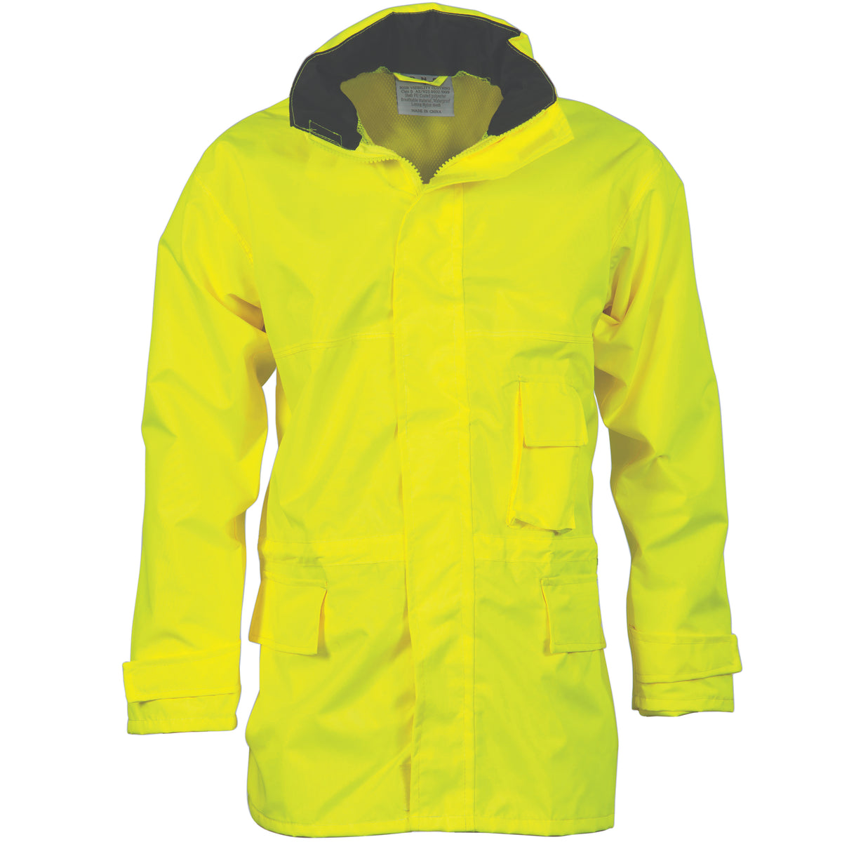 DNC Hi Vis Breathable Rain Jacket 3873