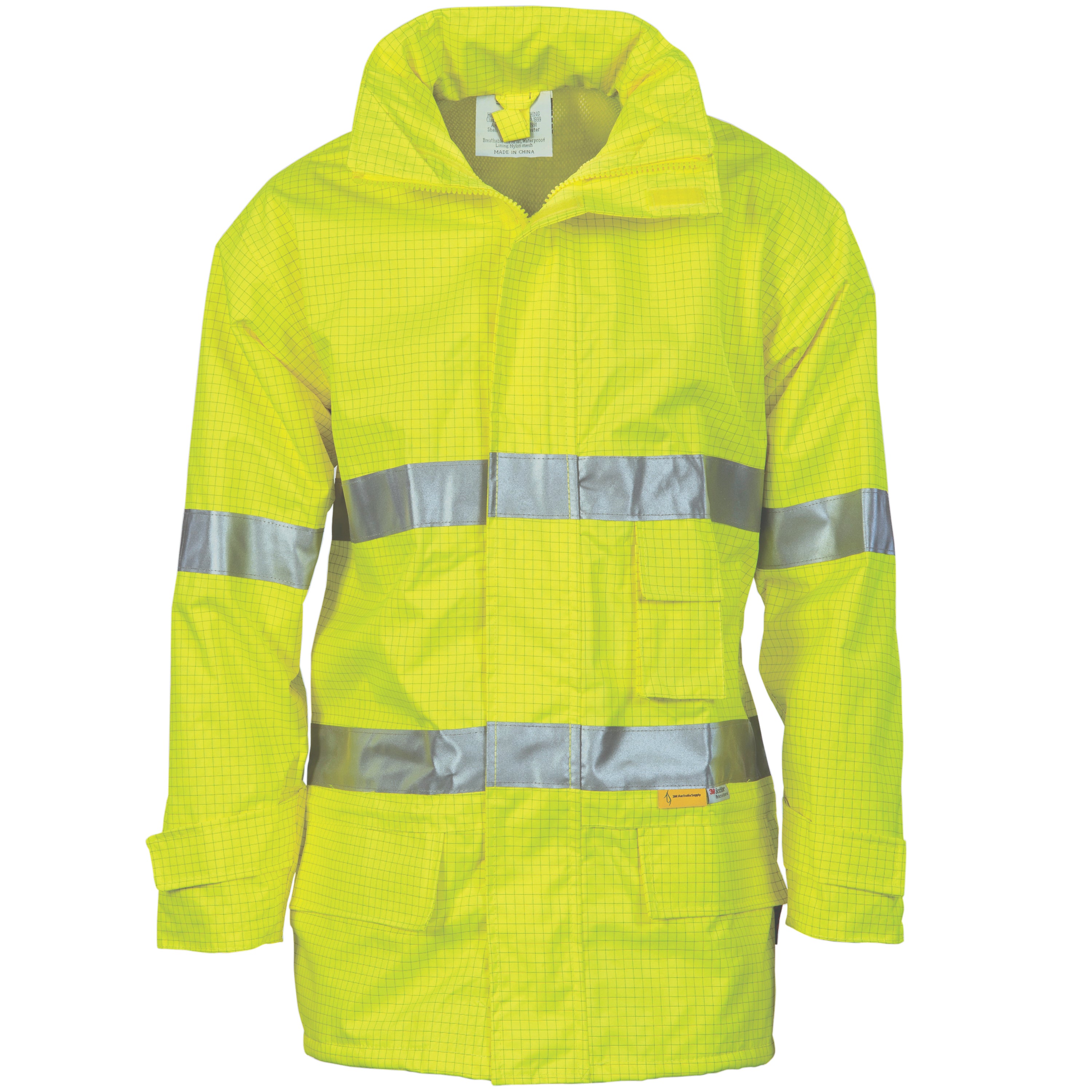DNC Hi Vis Breathable Anti-static Jacket With 3m R/Tape
