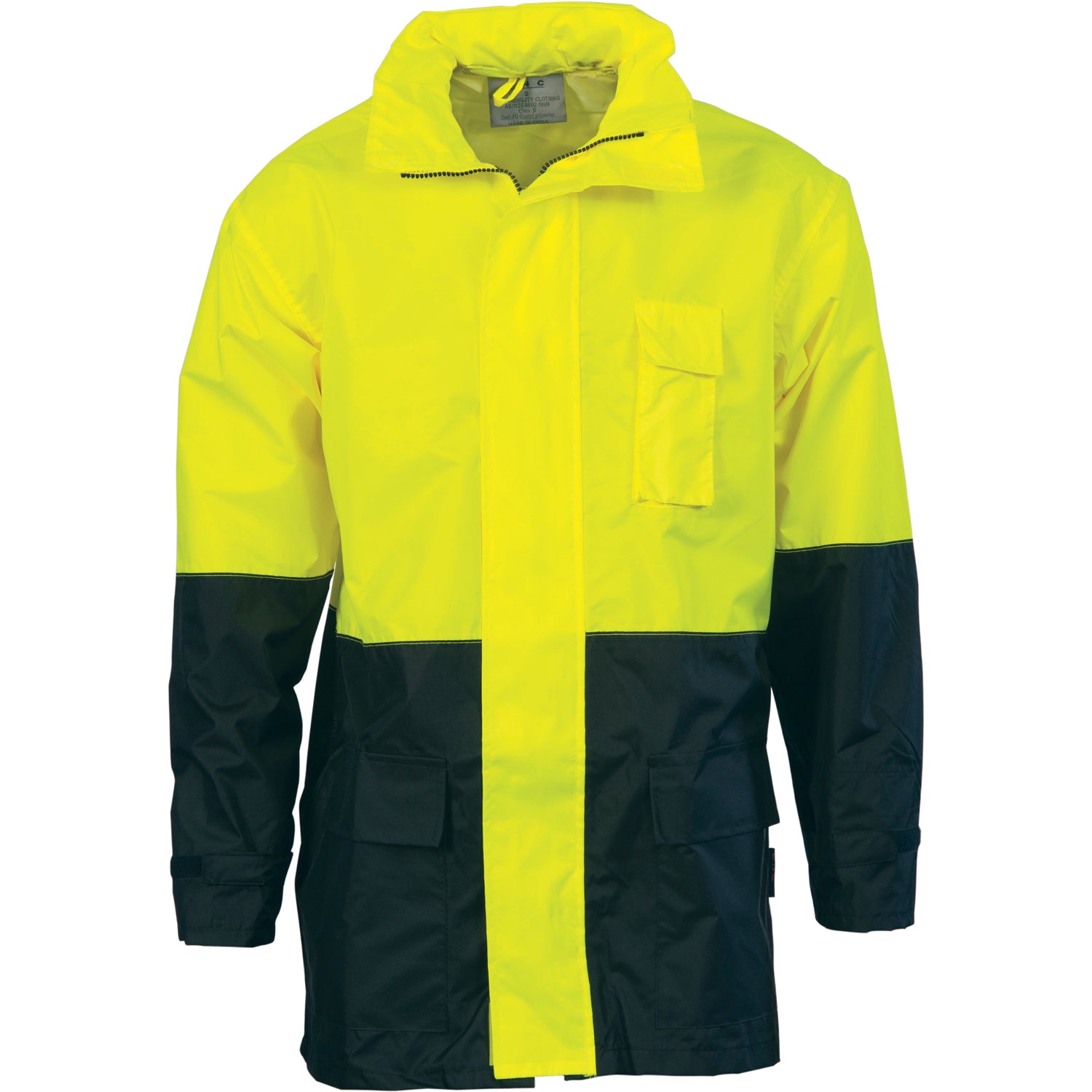 DNC Hi Vis Two Tone Light Weight Rain Jacket