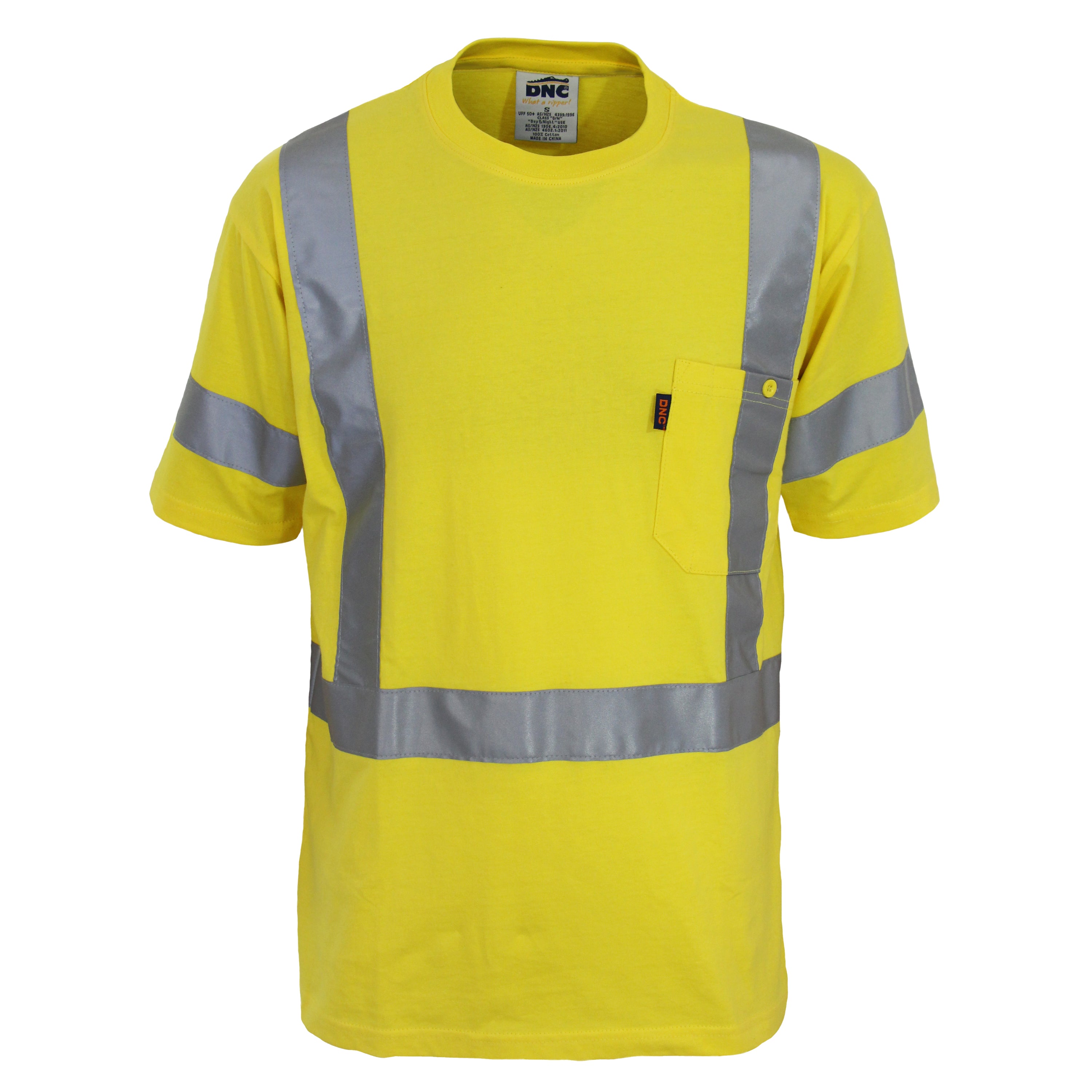 Hi Vis Cotton Taped Tee Short Sleeve