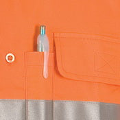Hi Vis Cool-breeze Cotton Shirt With 3m 8906 R/Tape - Long Sleeve