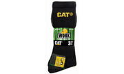 CAT Bamboo Sock 3 Pack Black