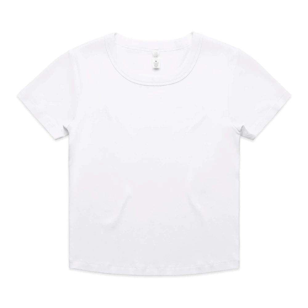 Wo's Organic Rib Baby Tee 4074