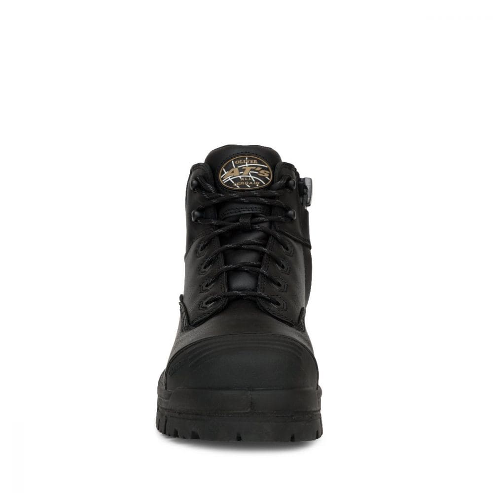 Oliver 130mm Black Zip Sided Hiker Boot