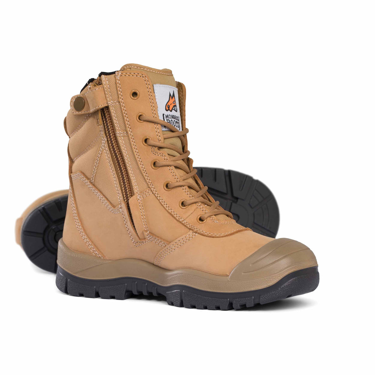 Mongrel Wheat ZipSider Boot w/ Scuff Cap 451050