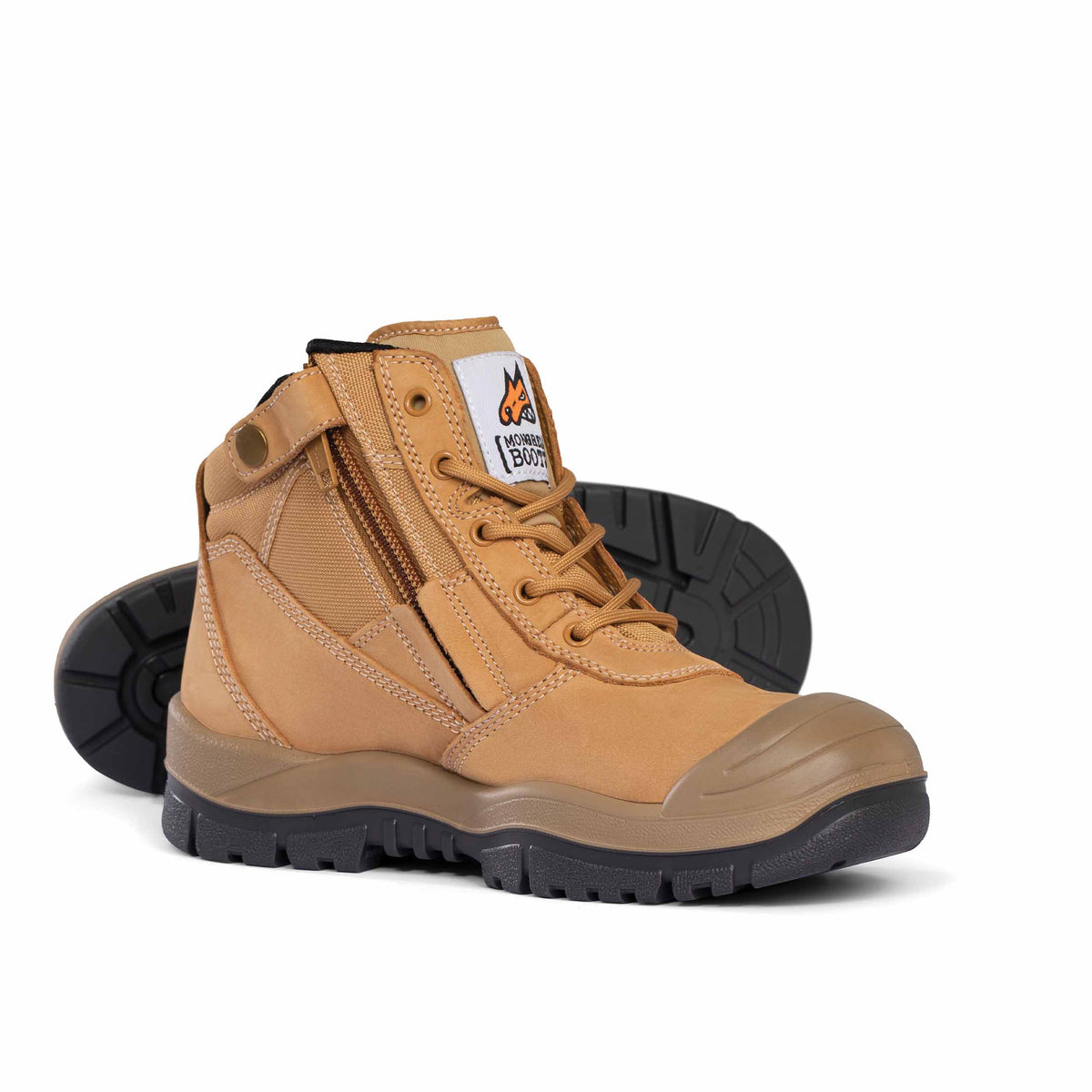 Mongrel Wheat ZipSider Boot w/ Scuff Cap 461050