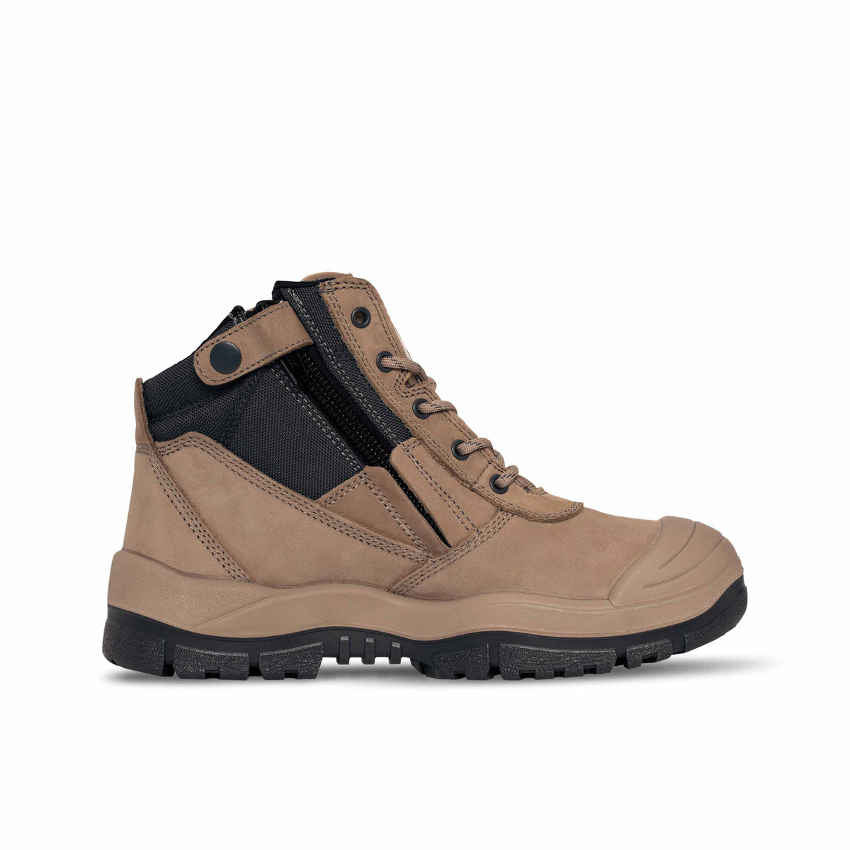Stone Zipsider Boot With Scuff Cap 461060