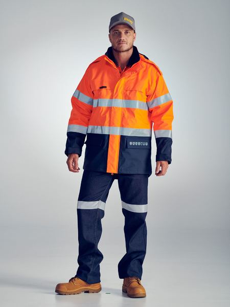 Taped Hi Vis Fr Wet Weather Shell Jacket BJ8110T