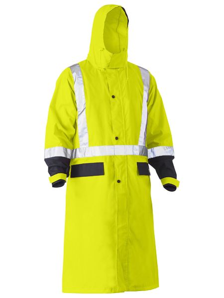 Taped Hi Vis Long Rain Coat BJ6961T