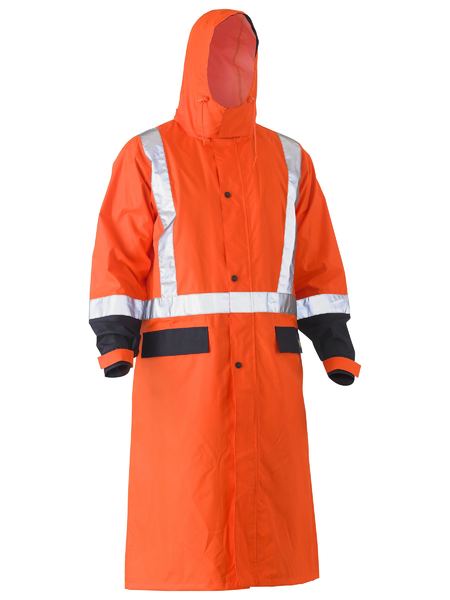 Taped Hi Vis Long Rain Coat BJ6961T