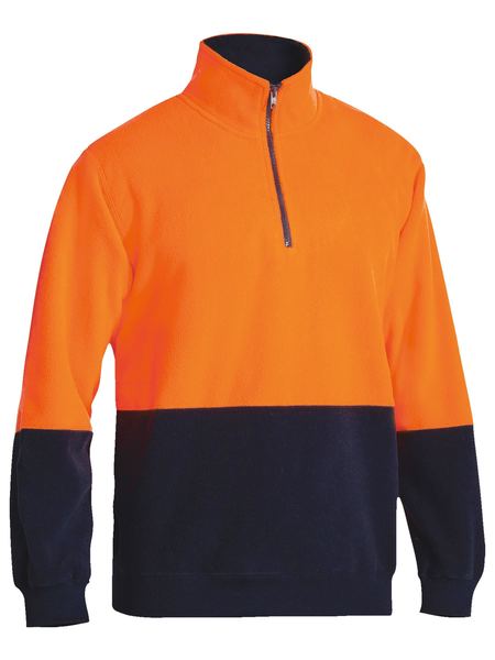 Hi Vis Polar fleece Zip Pullover BK6889
