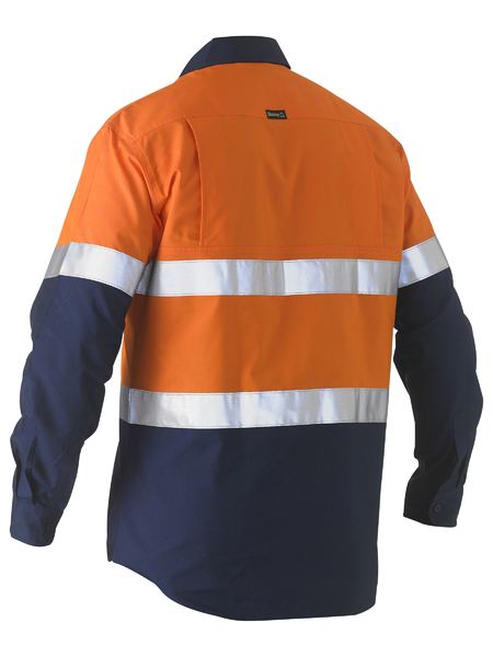 Recycle Taped Two Tone Hi Vis Drill Shirt BS6996T