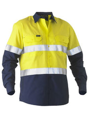 Recycle Taped Two Tone Hi Vis Drill Shirt BS6996T