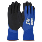 G-Tek Blue Poly GP Double Dip Latex Glove
