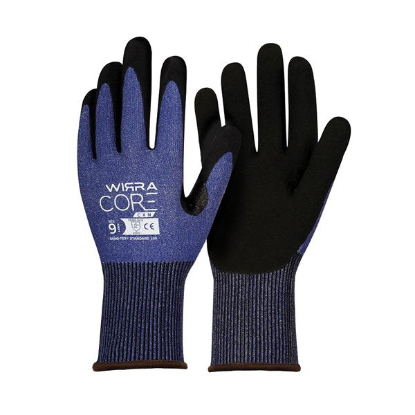 Gloves Cut C Foam Nitrile Blue Core CXN Wirra 10 55041025