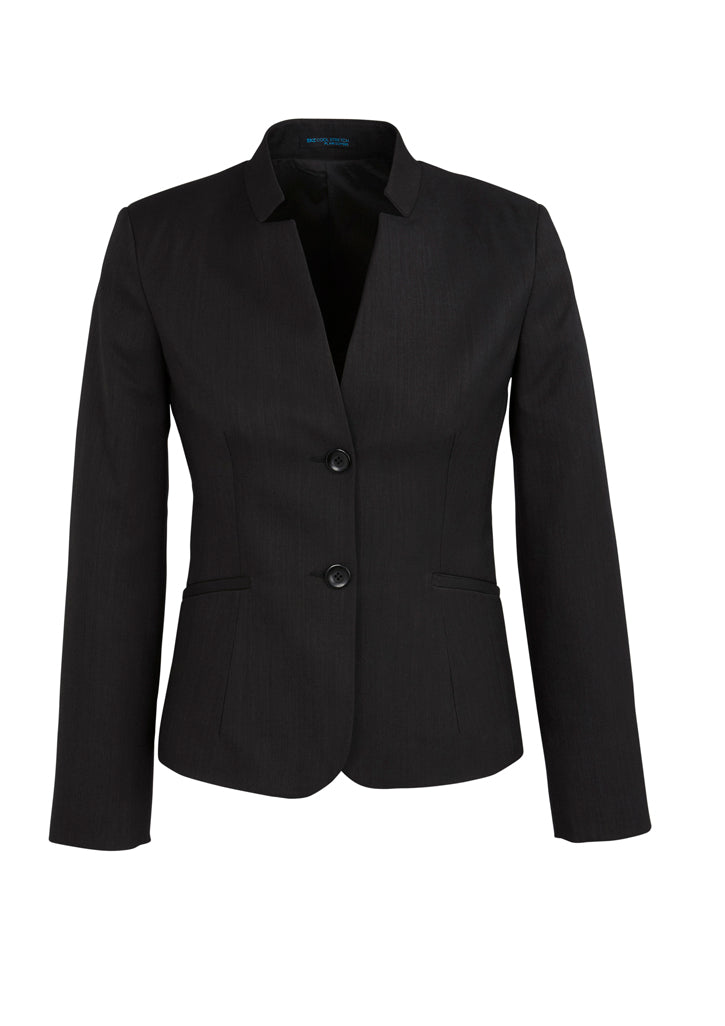 Women's Cool Stretch Short Jacket With Reverse Lapel