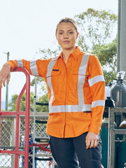 Apex 185 Women's X Taped Biomotion Hi Vis FR Ripstop Vented Shirt BL8439XT