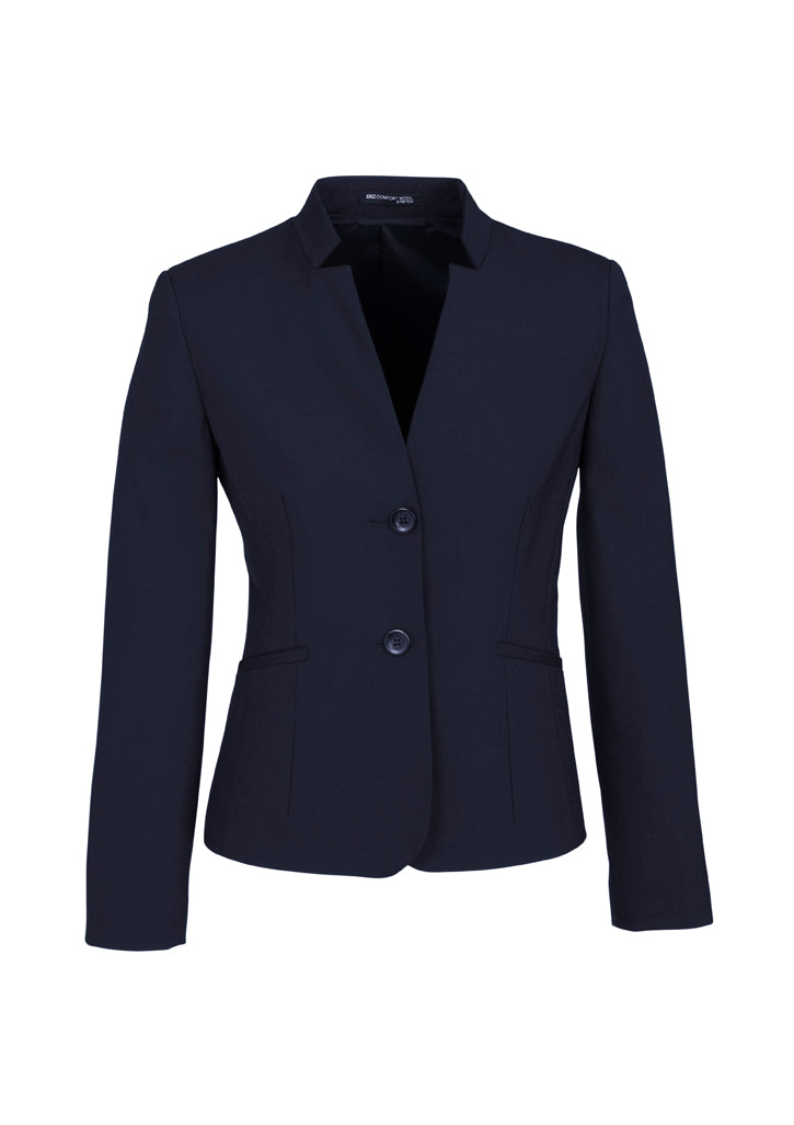 Women's Short Jacket With Reverse Lapel