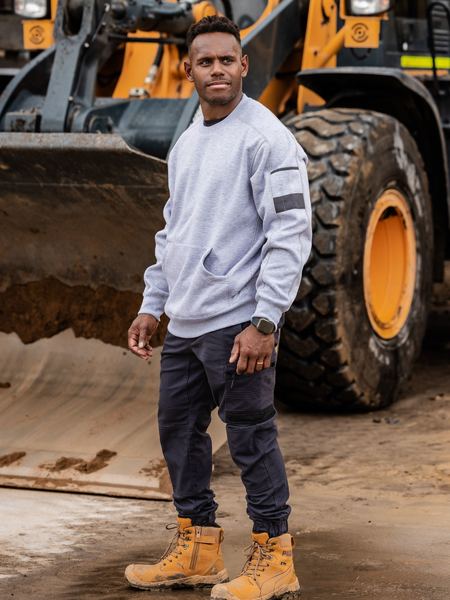 Work Fleece Crew Neck Jumper BK6723