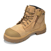 Wide Load 6 Inch Wheat Composite Toe Zip/lace Boot