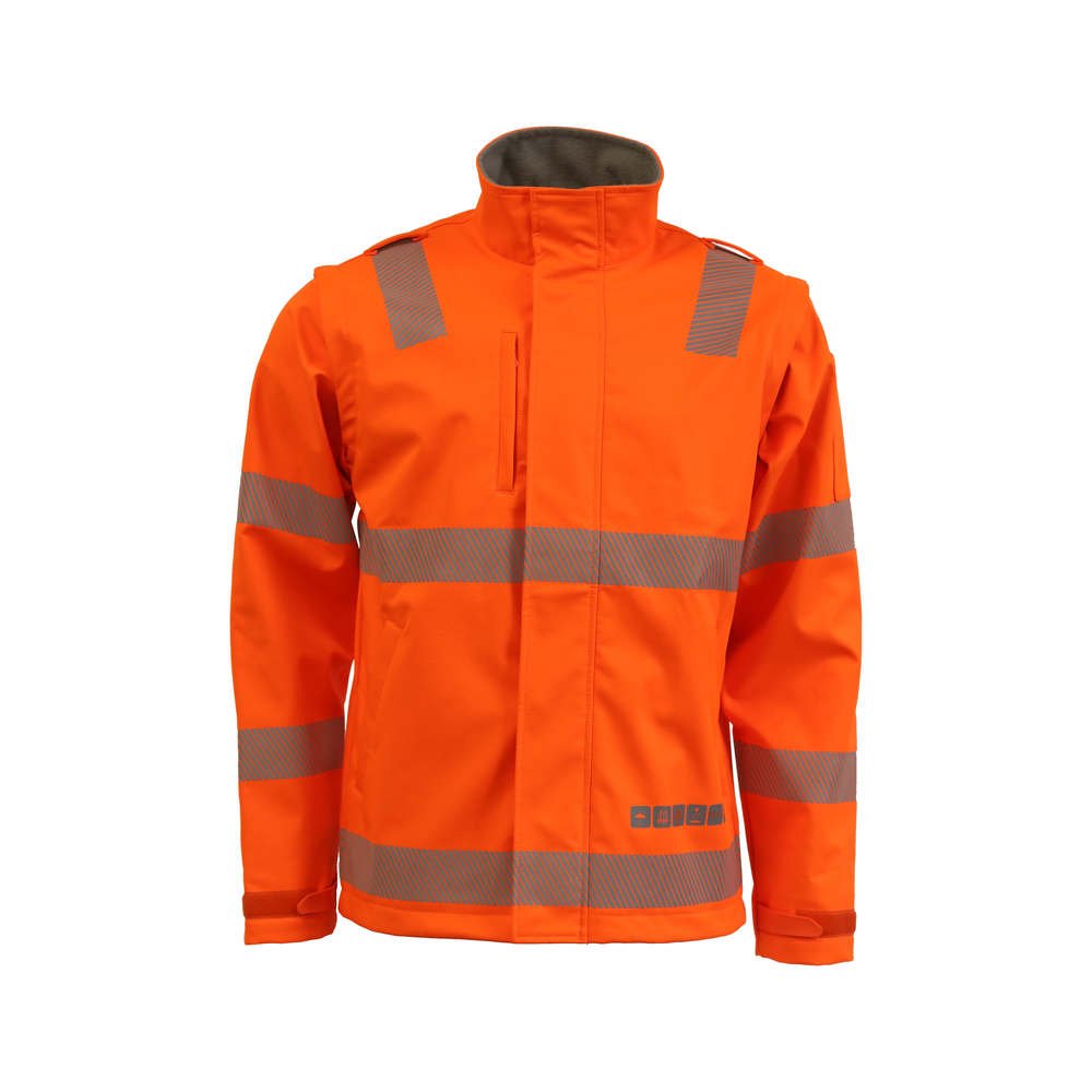 Soft Shell Jacket 2 In 1 FR/ARC Rated PPE 3 Orange SSJFR007