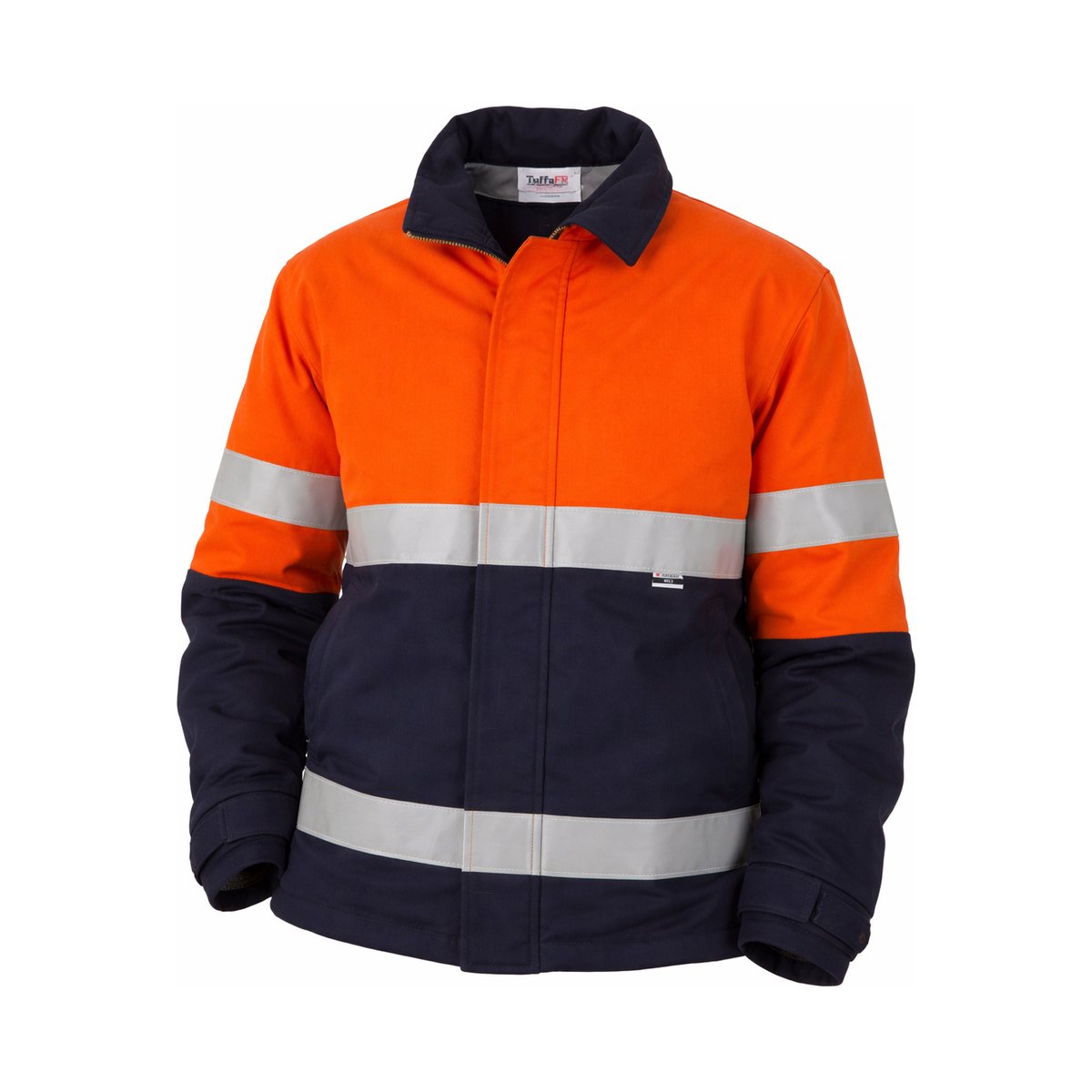 Jacket Hivis Tuffa ARC FR PPE2 237gsm c/w Reflective Tape FR JKT0002