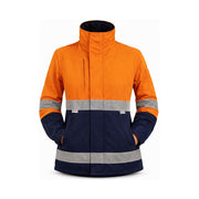 Female PPE2 Jacket 2in1 Inherently Flame Resistant Navy/Yellow JKT004F
