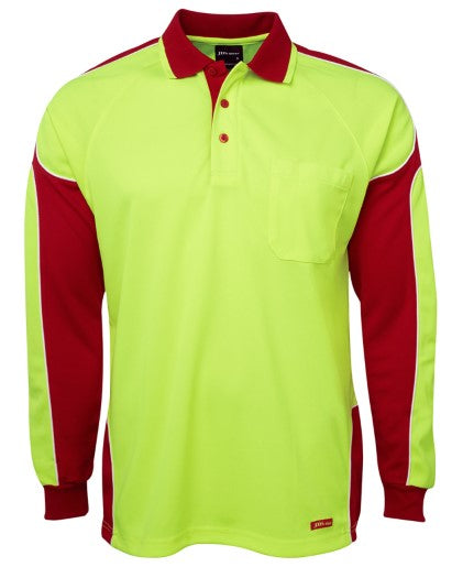 Hi Vis L/S Arm Panel Pol
