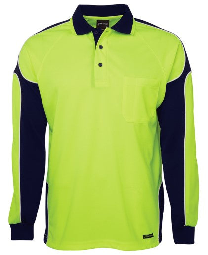 Hi Vis L/S Arm Panel Pol