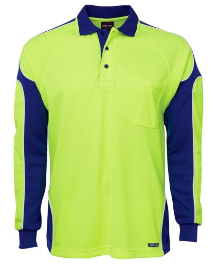 Hi Vis L/S Arm Panel Pol