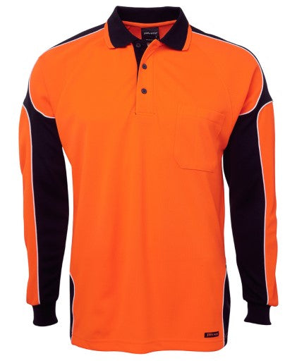 Hi Vis L/S Arm Panel Pol