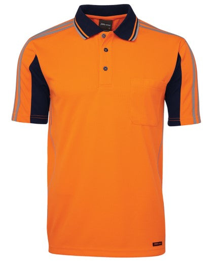 Hi Vis S/S Arm Tape Polo