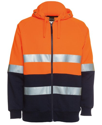 Hi Vis (D+N) Full Zip Fleecy Hoodie