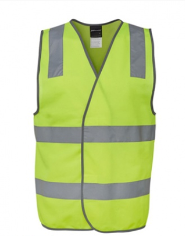 Hi Vis (D+N) Zip Safety Vest 6DNSZ