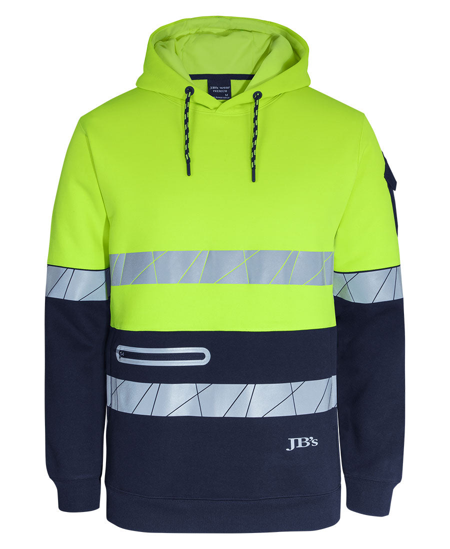 JB's 450g Hi Vis Pull Over Hoodie with Tape