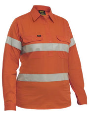 Women's Taped Hi Vis Cool Lightweight Closed Front Shirt BLC6897T