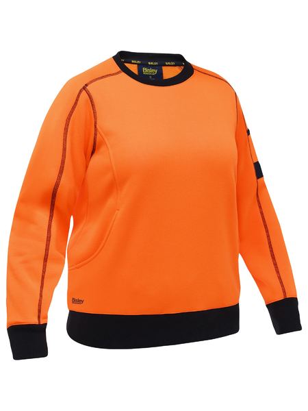 Women's Work Fleece Crew Neck Jumper BKL6722