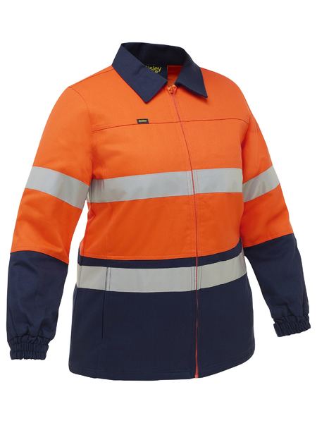 Women's Taped Hi Vis Drill Jacket BKL6710T