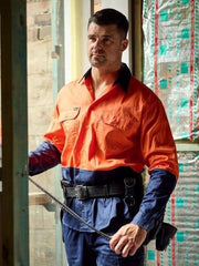 Hi Vis Cool Lightweight Drill Shirt BS6695