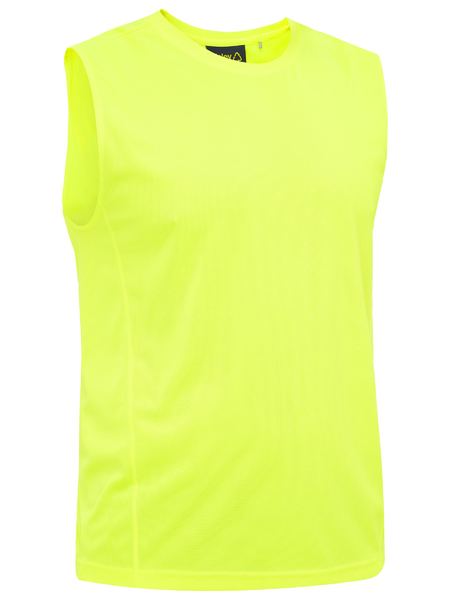 Recycled Hi Vis Muscle Tank BK0440